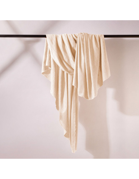 Tissu coton viscose Flake Off White - Atelier Brunette