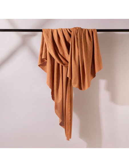 Tissu coton viscose Flake Pecan Pie - Atelier Brunette
