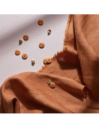 Tissu coton viscose Flake Pecan Pie - Atelier Brunette