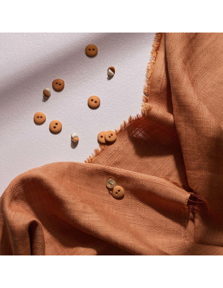 Tissu coton viscose Flake Pecan Pie - Atelier Brunette