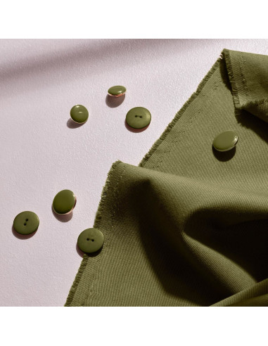Tissu gabardine de coton light Ivy Green - Atelier Brunette