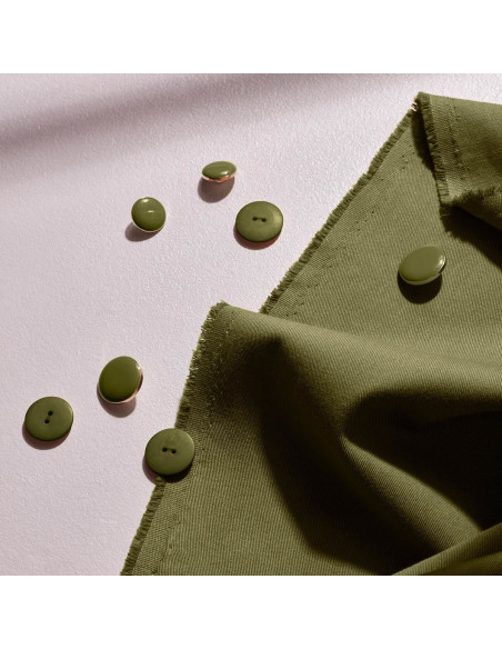 Tissu gabardine de coton light Ivy Green - Atelier Brunette