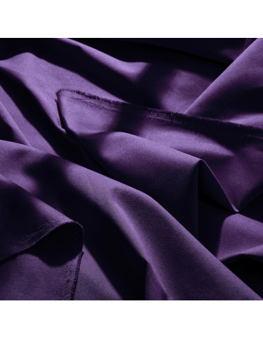 Tissu gabardine de coton light Majestic Purple - Atelier Brunette