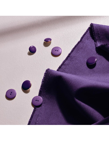 Tissu gabardine de coton light Majestic Purple - Atelier Brunette