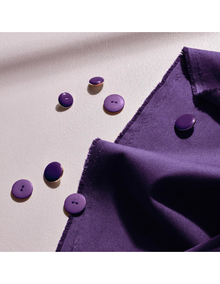 Tissu gabardine de coton light Majestic Purple - Atelier Brunette