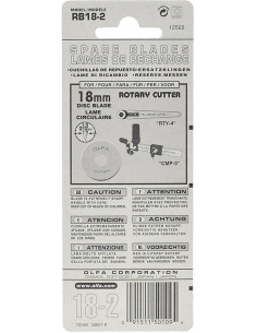 2 lames de rechange pour cutter Olfa - 18 mm 2