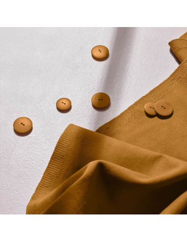 Tissu gabardine de coton light Ochre - Atelier Brunette