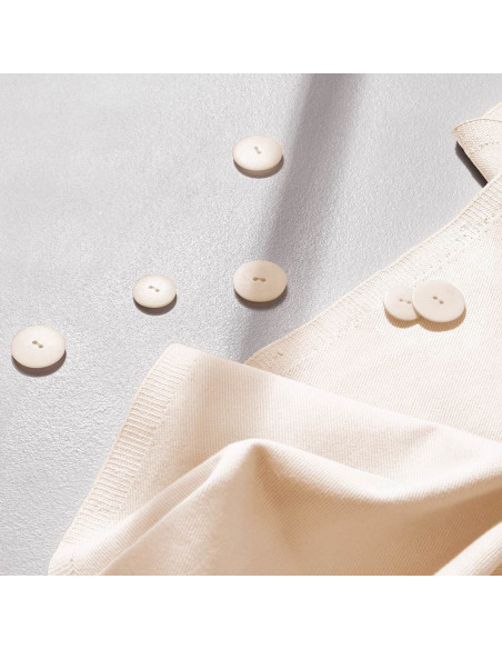 Tissu gabardine de coton light Off White - Atelier Brunette