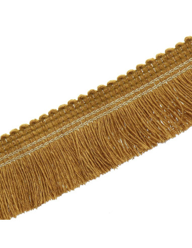 Frange surpiqûre or 30 mm - Ocre