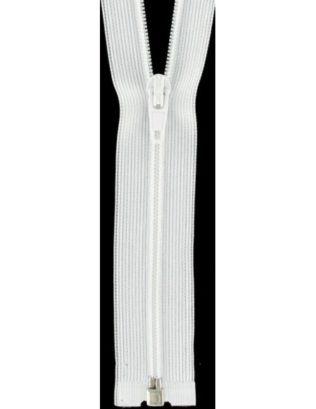 Fermeture séparable nylon super fine - Blanc