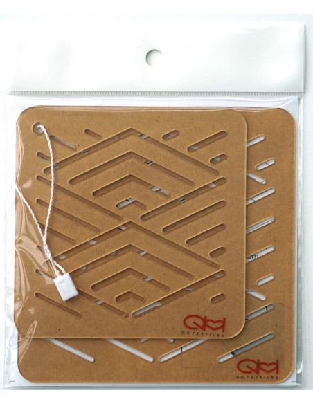Set de 2 gabarits pour sashiko stencil - Hishi-Seikaiha