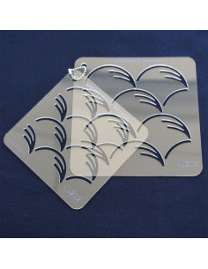 Set de 2 gabarits pour sashiko stencil - Nowaki
