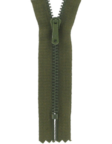 Fermeture éclair pantalon - Kaki foncé