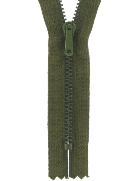 Fermeture éclair pantalon - Kaki foncé