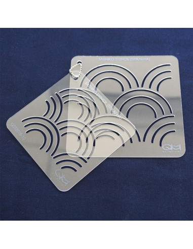 Set de 2 gabarits pour sashiko stencil - Seikai-Ha
