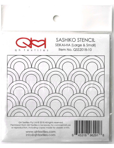 Set de 2 gabarits pour sashiko stencil - Seikai-Ha