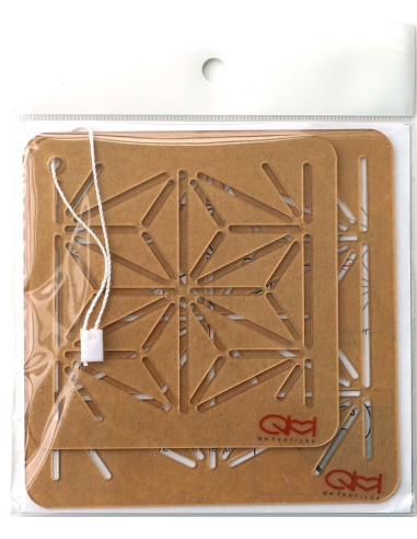 Set de 2 gabarits pour sashiko stencil - Asano-Ha