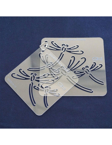Set de 2 gabarits pour sashiko stencil - Tonbo