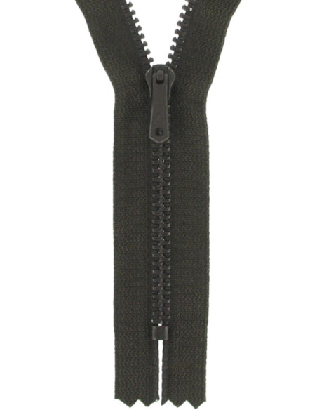 Fermeture éclair pantalon - Brou de noix