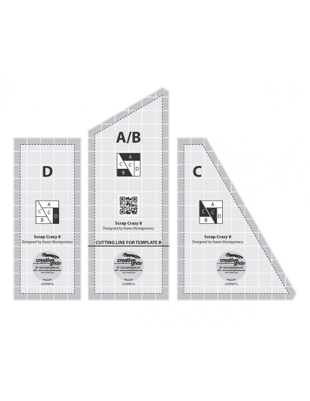 Set de règles Non-Slip Scrap Crazy Creative Grids