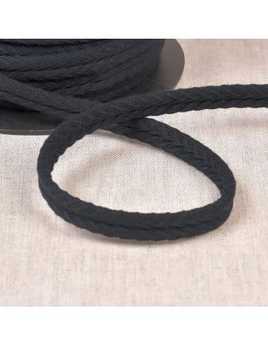 Cordon double passepoil chevrons - Noir