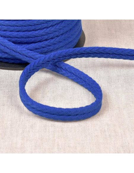 Cordon double passepoil chevrons - Bleu roi