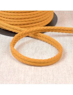 Cordon double passepoil chevrons - Moutarde