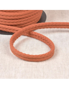 Cordon double passepoil chevrons - Rouille