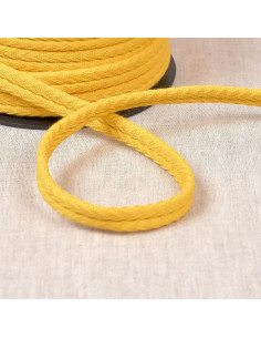 Cordon double passepoil chevrons - Jaune or
