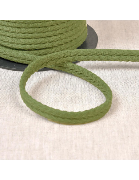 Cordon double passepoil chevrons - Kaki