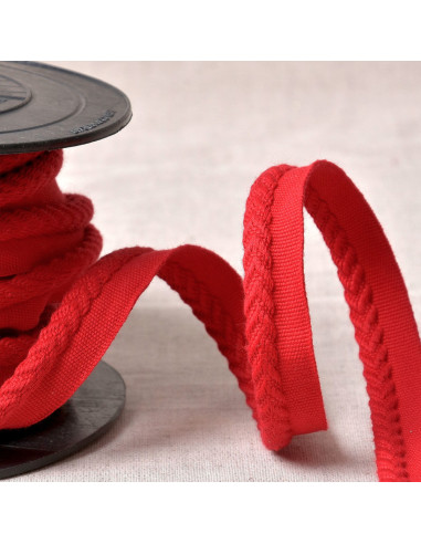 Cordon passepoil chevrons - Rouge