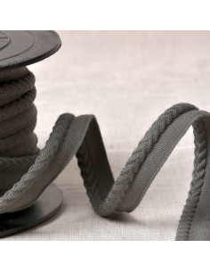 Cordon passepoil chevrons - Gris foncé