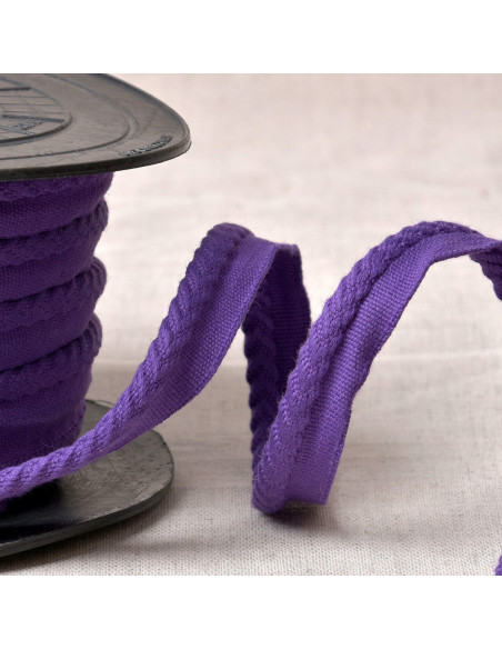 Cordon passepoil chevrons - Prune