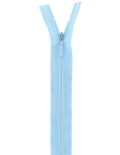 Fermeture éclair invisible - Bleu layette