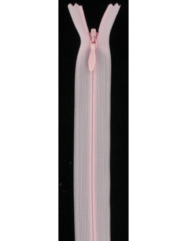 Fermeture éclair invisible - Rose