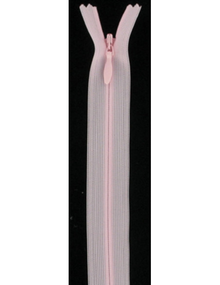 Fermeture éclair invisible - Rose