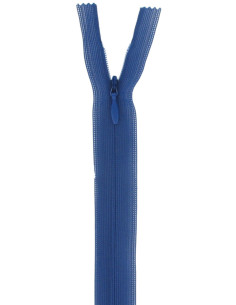 Fermeture éclair invisible - Bleu bugatti