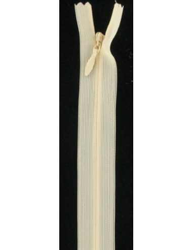 Fermeture éclair invisible - Blanc cassé