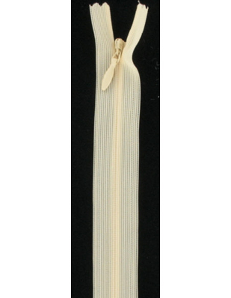 Fermeture éclair invisible - Blanc cassé