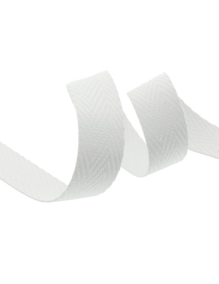Sangle de sac chevrons - Blanc