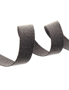 Sangle de sac chevrons - Gris anthracite
