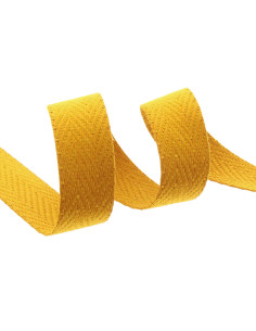 Sangle de sac chevrons - Jaune moutarde