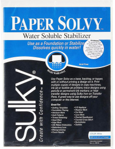 Set de 11 feuilles de stabilisateur hydrosoluble et imprimable Sulky Paper Solvy