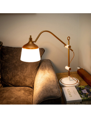 Lampe sur table avec loupe, plateau et pince téléphone Daylight Anita