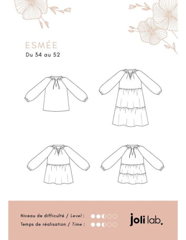 Patron de blouse, robe Esmée - Joli Lab