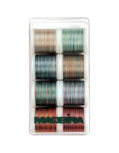 Mini boite de fils à broder Polyneon 40 Multicolor Madeira