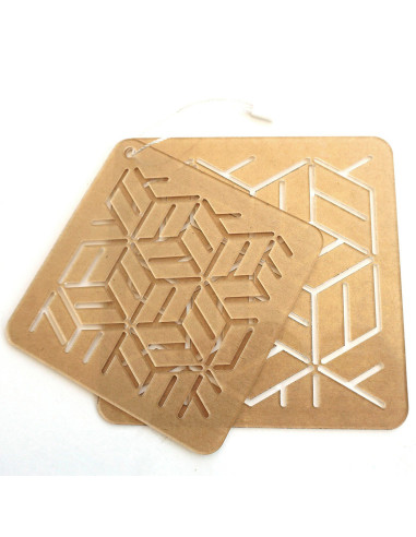 Set de 2 gabarits pour sashiko stencil - Yose-Gi