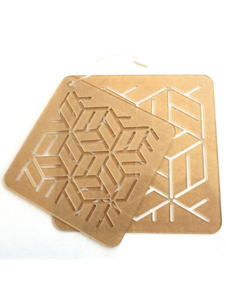 Set de 2 gabarits pour sashiko stencil - Yose-Gi