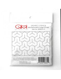 Set de 2 gabarits pour sashiko stencil - Bishamon-Kikko 2