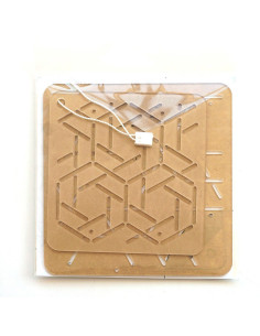 Set de 2 gabarits pour sashiko stencil - Musubi-Kasane-Kikkou 2
